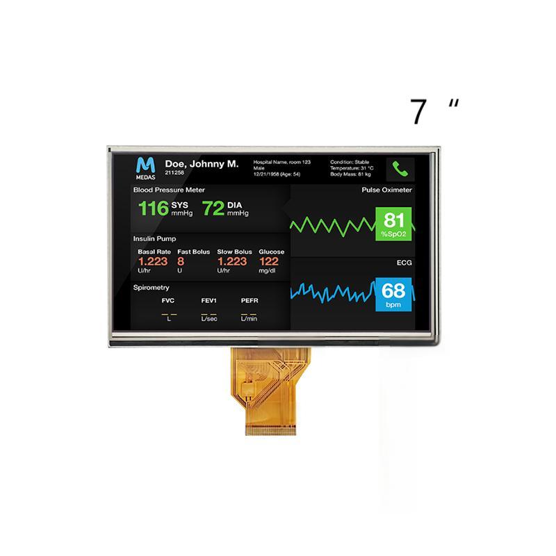 7 inch TFT display/ Resolution 800*480/High-Bri...